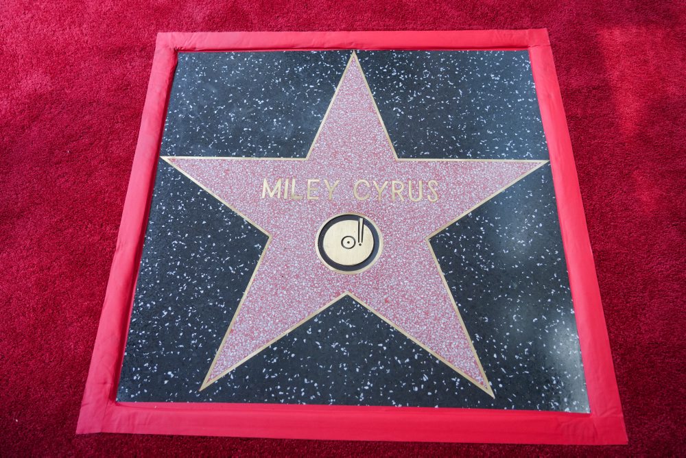 Miley Cyrus dostala hviezdu  na holywoodskom Chodníku slávy v Los Angeles