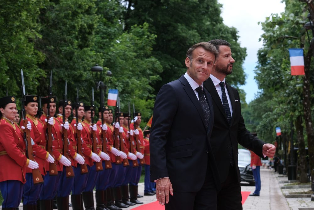 Macron v Čiernej Hore