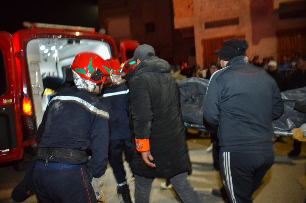 Kolaps budov v Maroku 