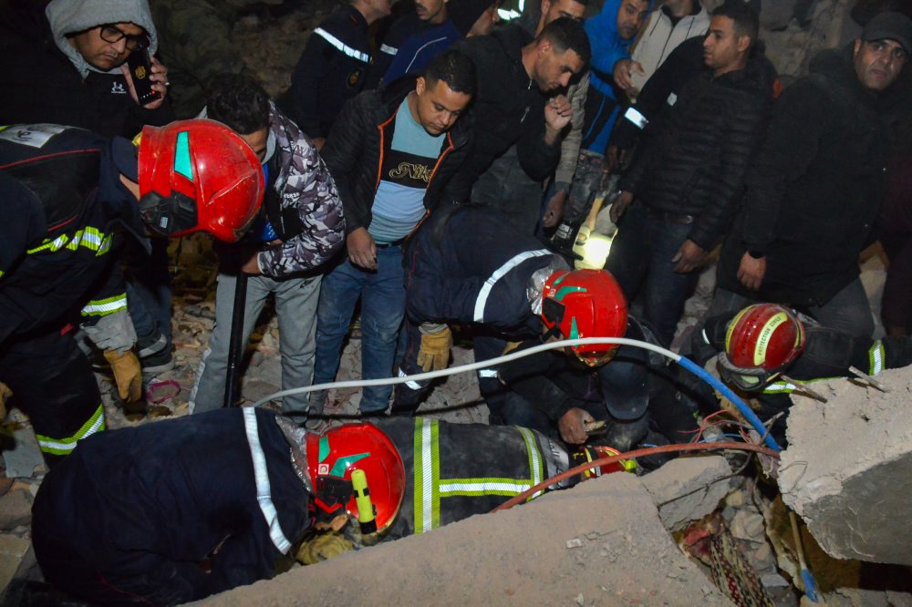 Kolaps budov v Maroku 