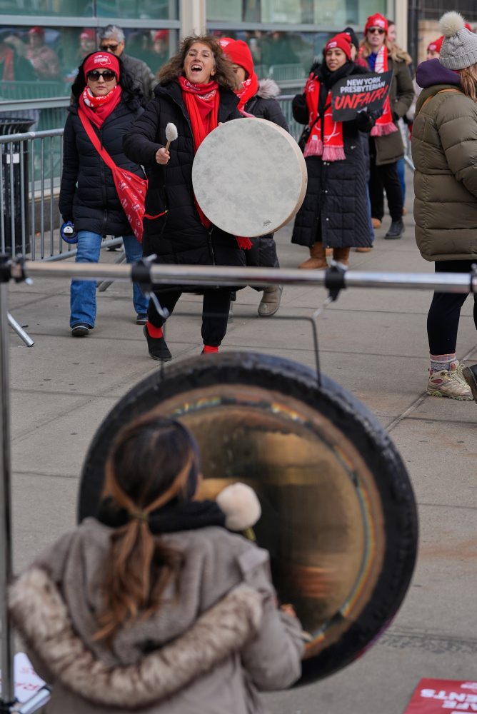 Štrajk zdravotných sestier v New Yorku 