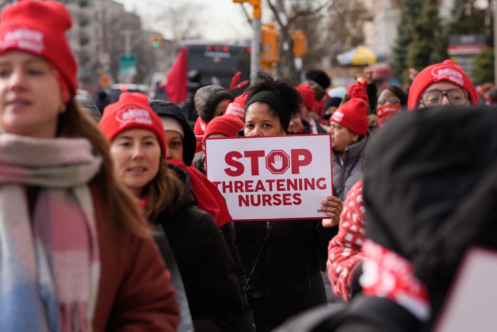 Štrajk zdravotných sestier v New Yorku 