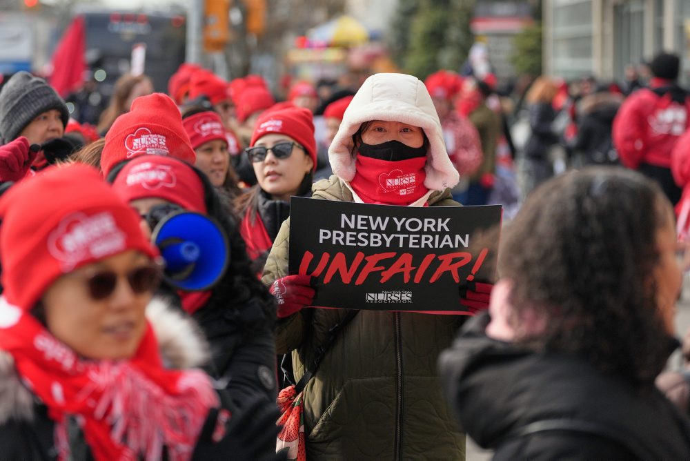 Štrajk zdravotných sestier v New Yorku 