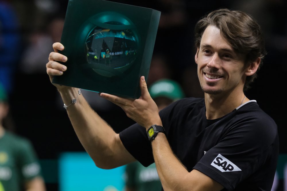 Finále mužskej dvojhry v Rotterdame  Alex de Minaur (Austr.-1) - Felix Auger-Aliassime 