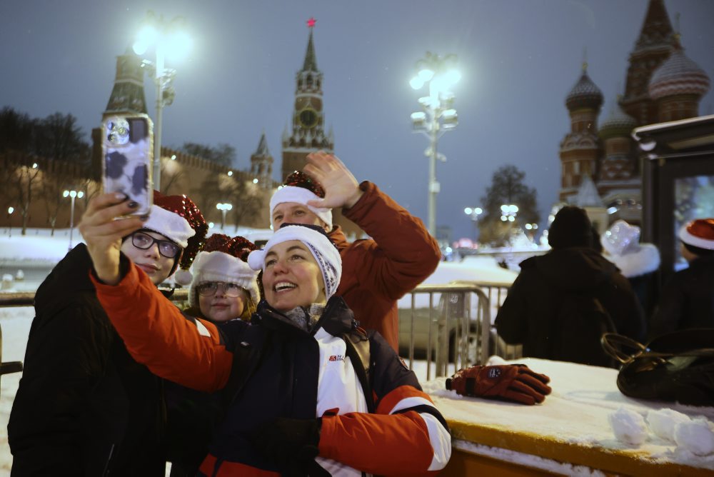 Oslavy Nového roka v Moskve 