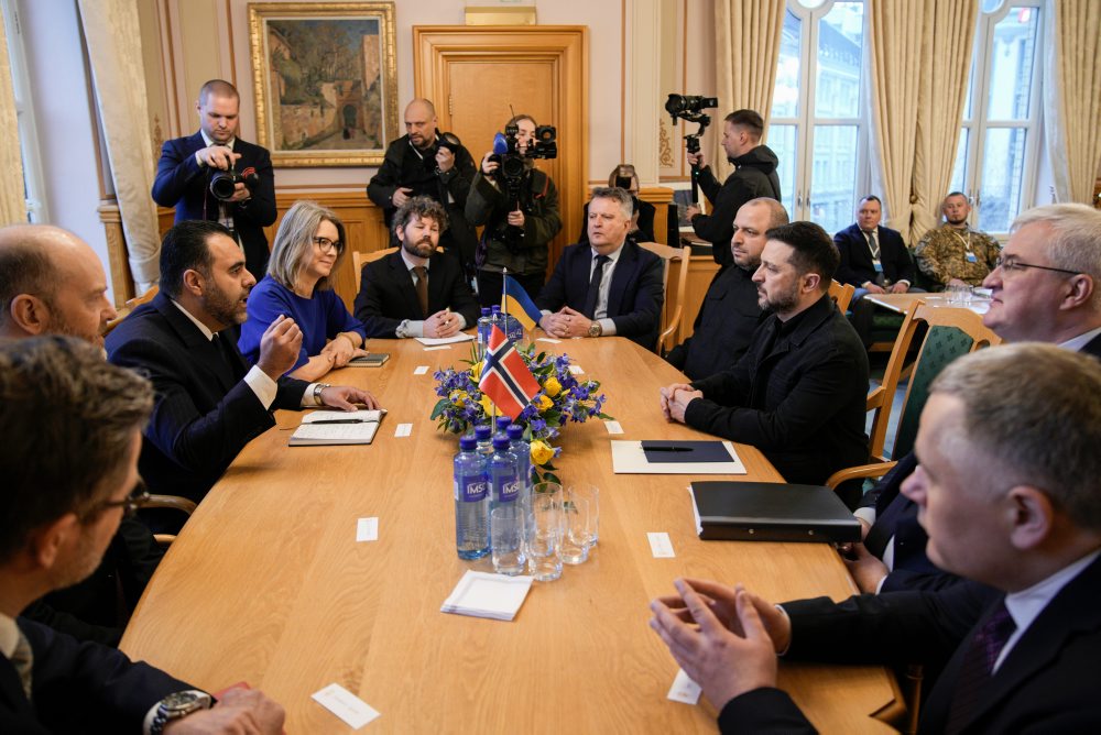 Zelenskyj v Nórsku 