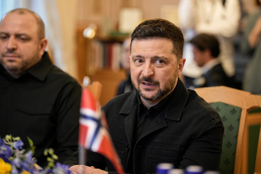 Zelenskyj v Nórsku 