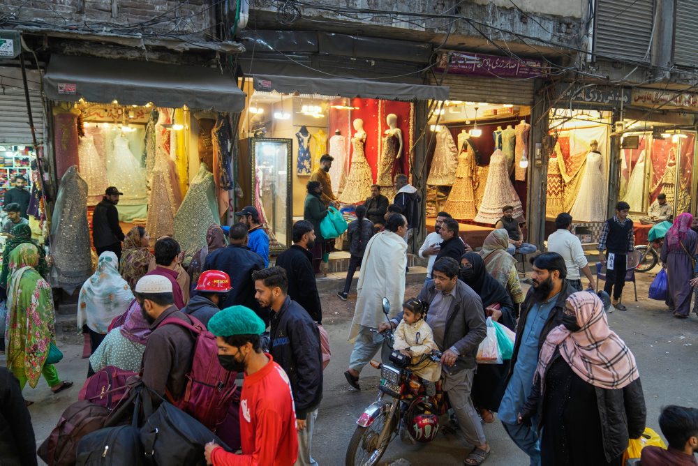 Denný život v pakistanskom meste 