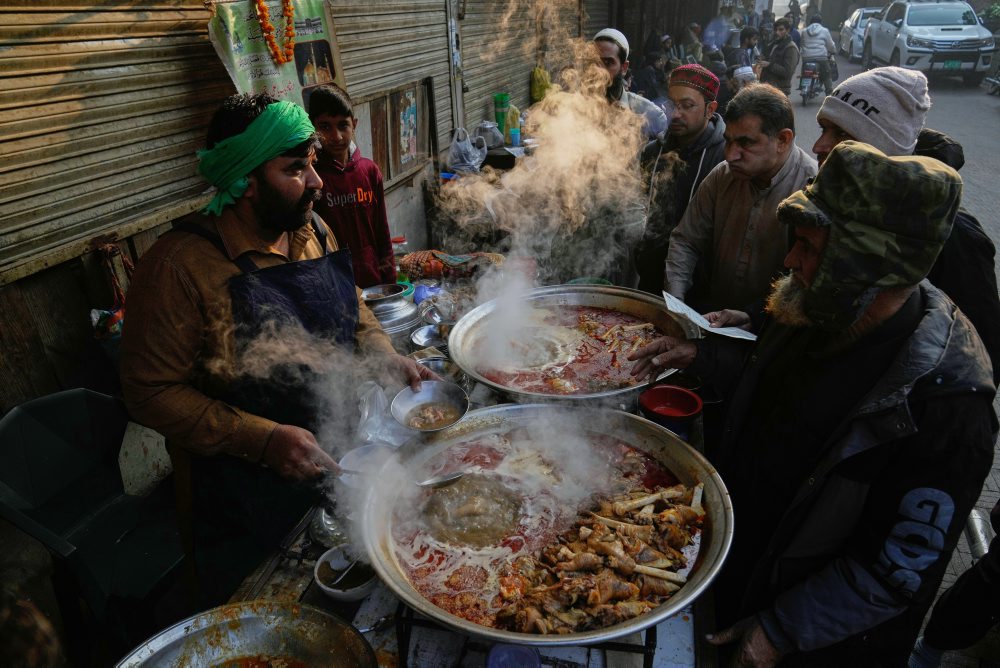 Denný život v pakistanskom meste 