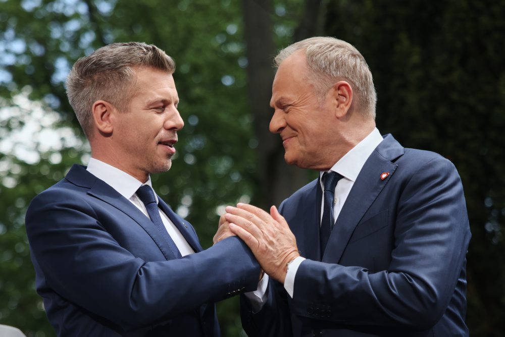 Maďarský premiér Peter Magyar v Poľsku