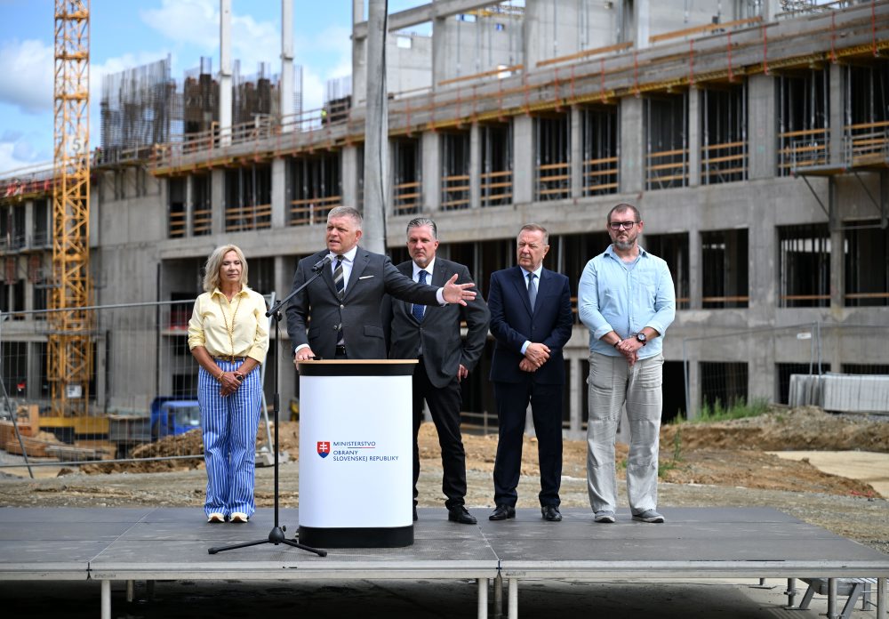 Postup prác pri výstavbe novej vojenskej nemocnice v Prešove