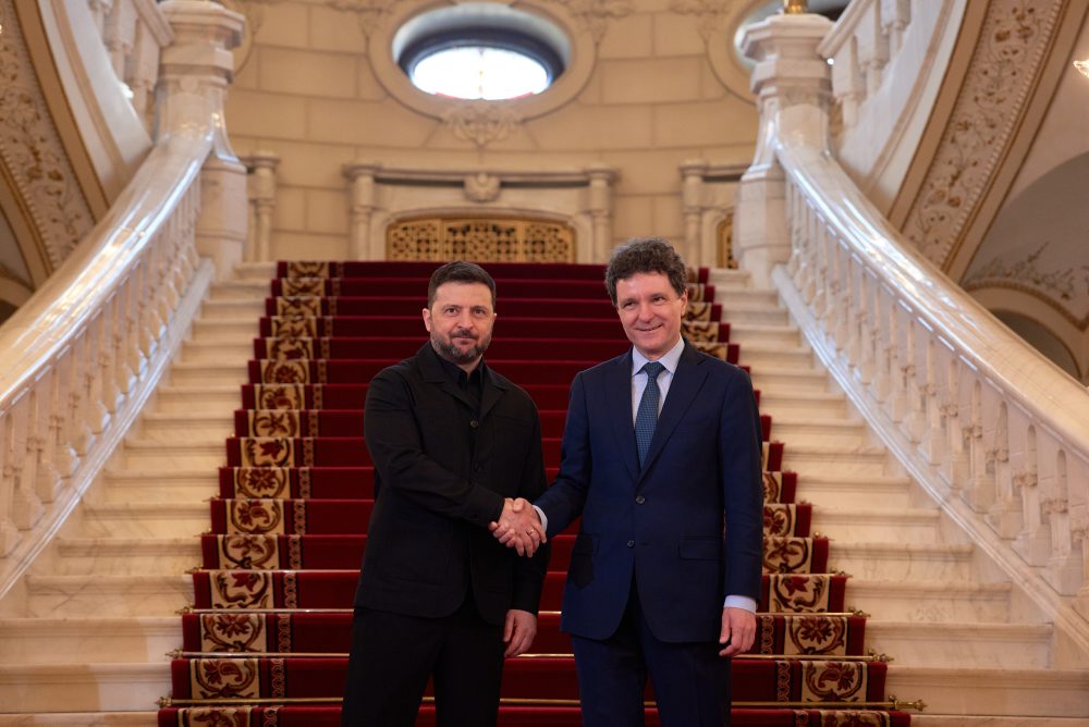 Návšteva ukrajinského prezidenta Volodymyra Zelenského v Rumunsku