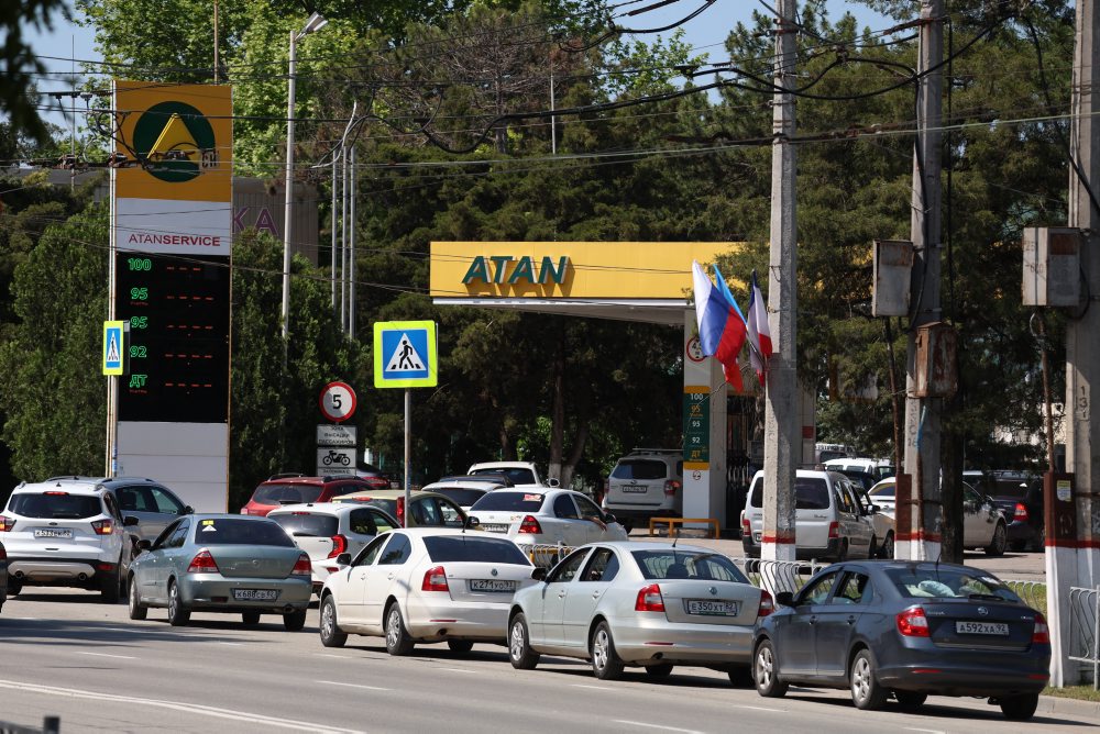 Nedostatok benzínu na Kryme 
