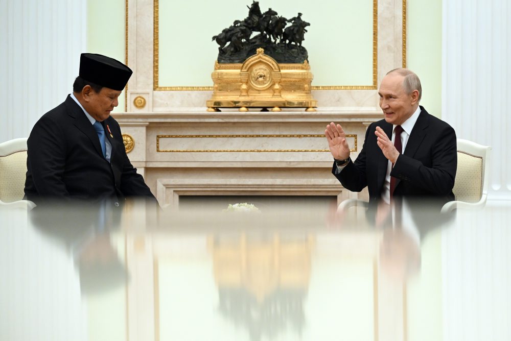 Indonézsky prezident Prabowo Subianto pricestoval na návštevu Ruska, stretol sa s prezidentom Putinom