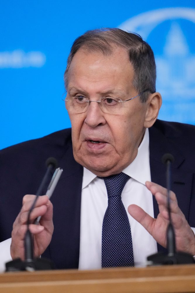Výročná tlačová konferencia šéfa ruskej diplomacie Lavrova