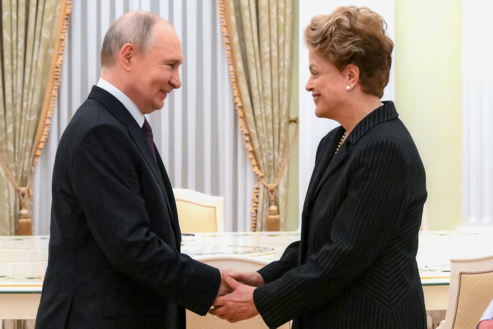 Vladimir Putin prijal v Kremli prezidentku Novej rozvojovej banky Dilmu Rousseffovú
