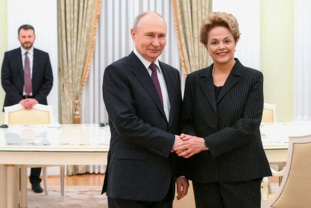 Vladimir Putin prijal v Kremli prezidentku Novej rozvojovej banky Dilmu Rousseffovú