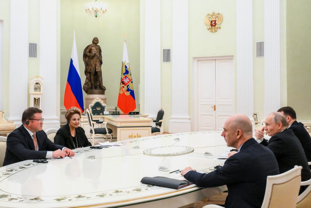 Vladimir Putin prijal v Kremli prezidentku Novej rozvojovej banky Dilmu Rousseffovú