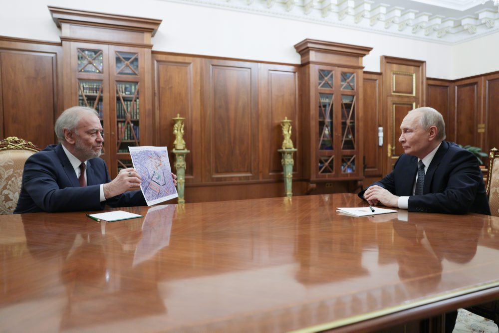 Vladimir Putin sa stretol v Kremli s ruským skladateľom, umelcom a a riaditeľom divadla Boľšhoj Theatre Valerijom Gergievom
