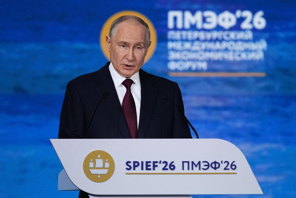  Putin vystúpil na ekonomickom fóre v Petrohrade