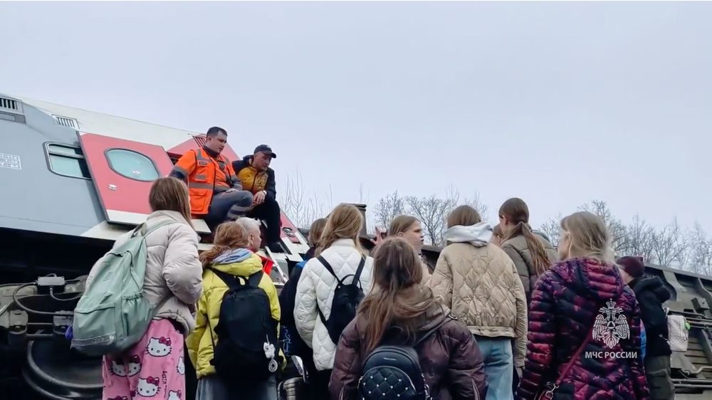 Vykoľajenie vlaku v Rusku