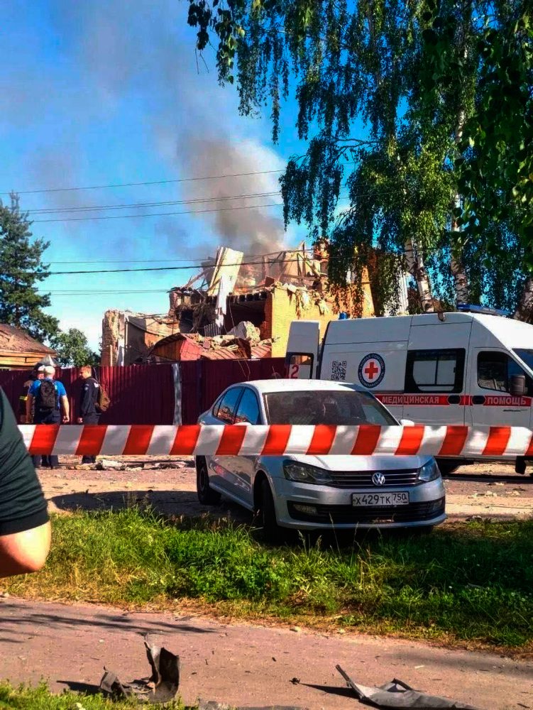 Dronový útok ukrajinskej armády v Rusku 