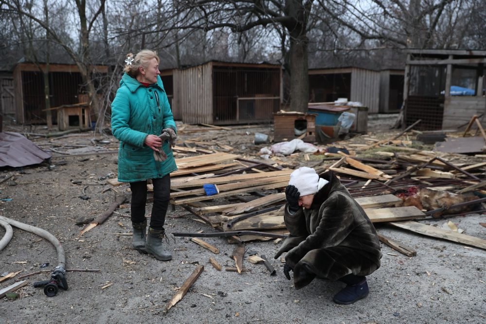 Útok Ruska na psí útulok