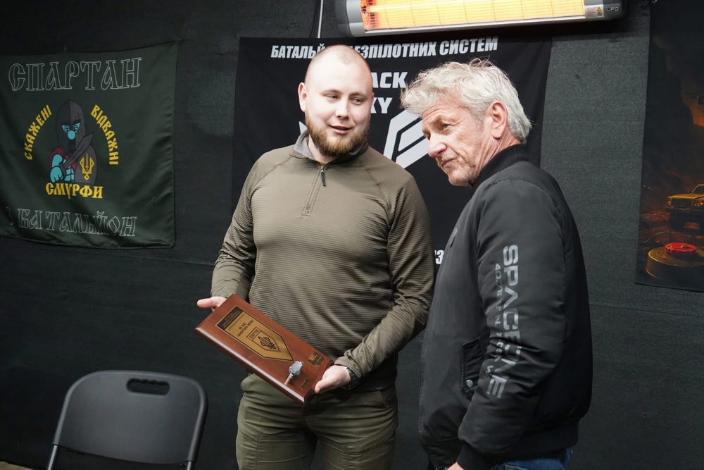 Americký herec a režisér Sean Penn na Ukrajine