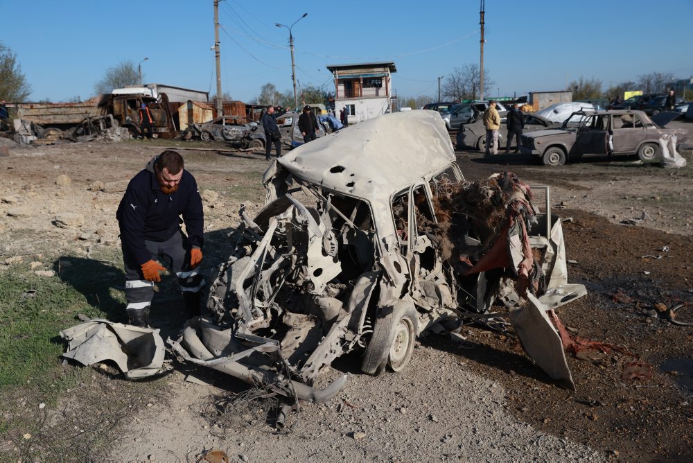 Útok ruskej armády na ukrajinské mesto Záporožie