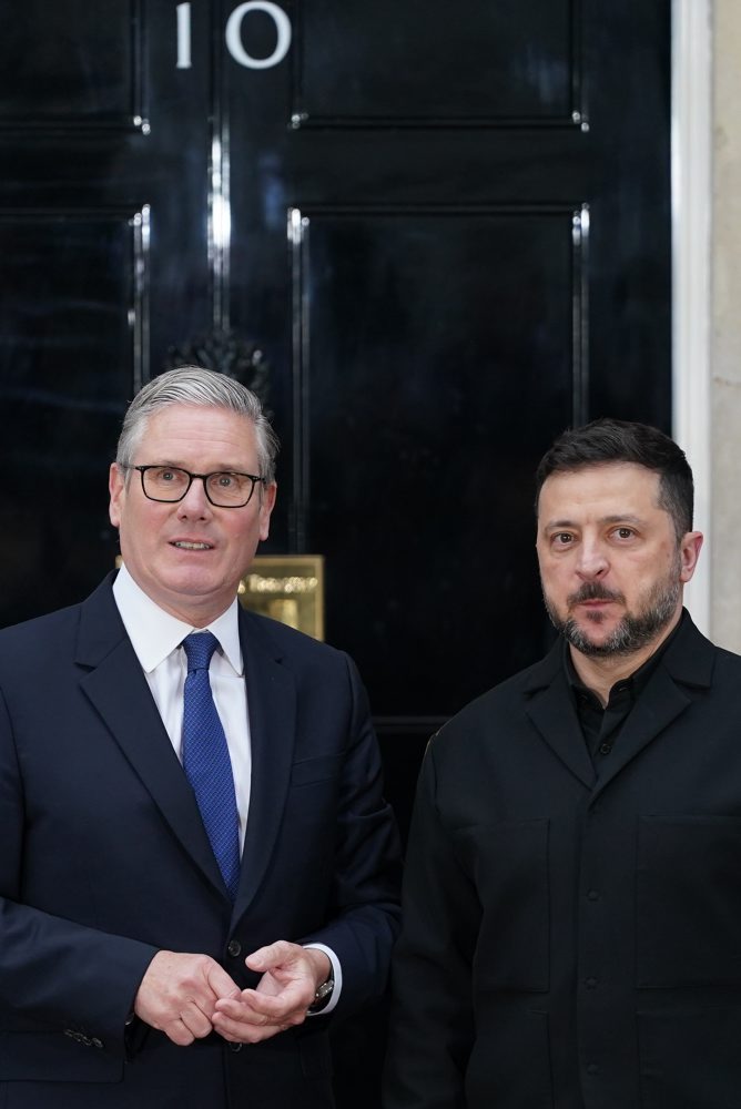 Zelenskyj, Starmer, Merz a Macron v Londýne 