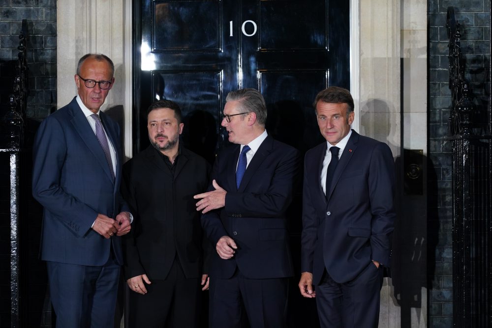Zelenskyj, Starmer, Merz a Macron v Londýne 