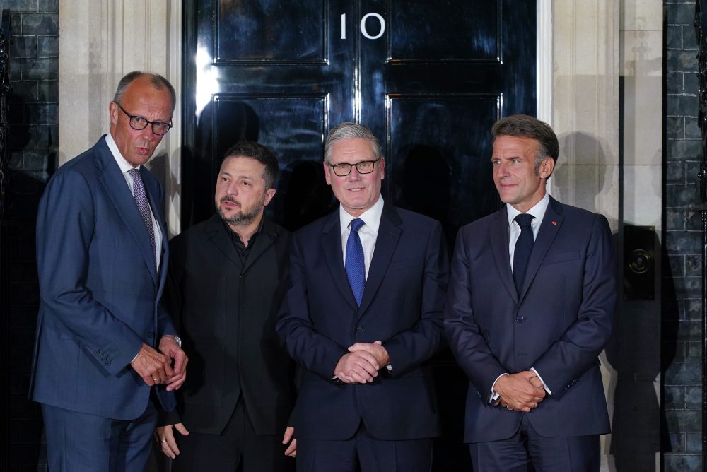 Zelenskyj, Starmer, Merz a Macron v Londýne 