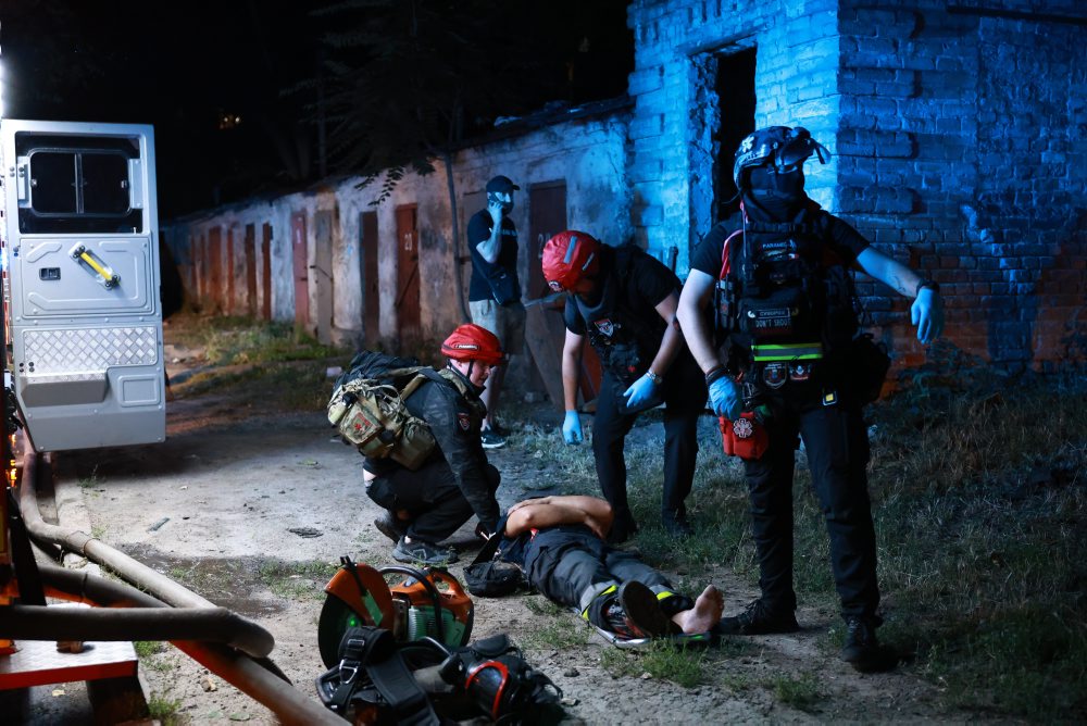 Dronový útok Ruska na Záporožie 