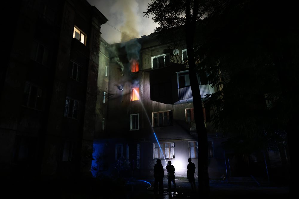 Dronový útok Ruska na Záporožie 