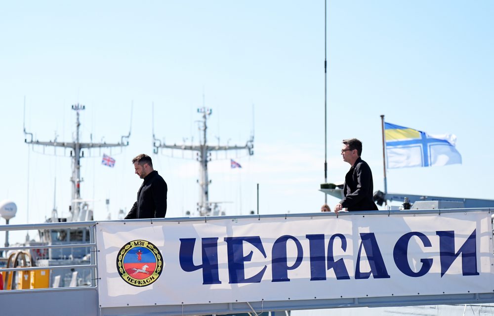 Zelenskyj v Británii