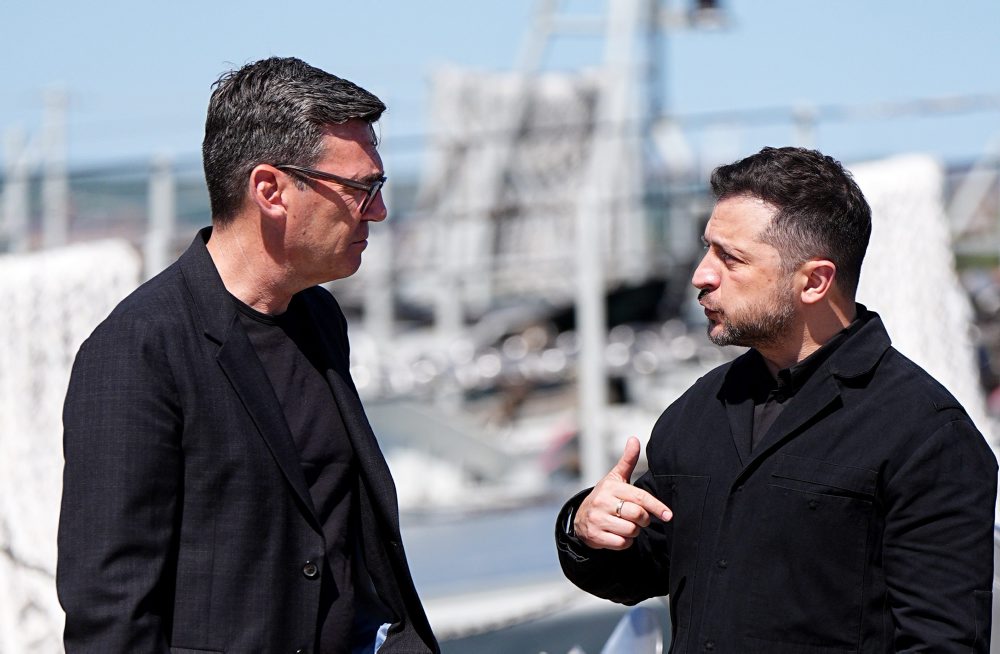 Zelenskyj v Británii
