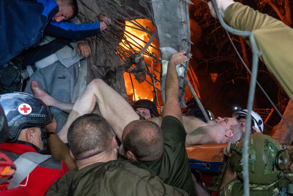 Raketový útok ruskej armády na Charkov 