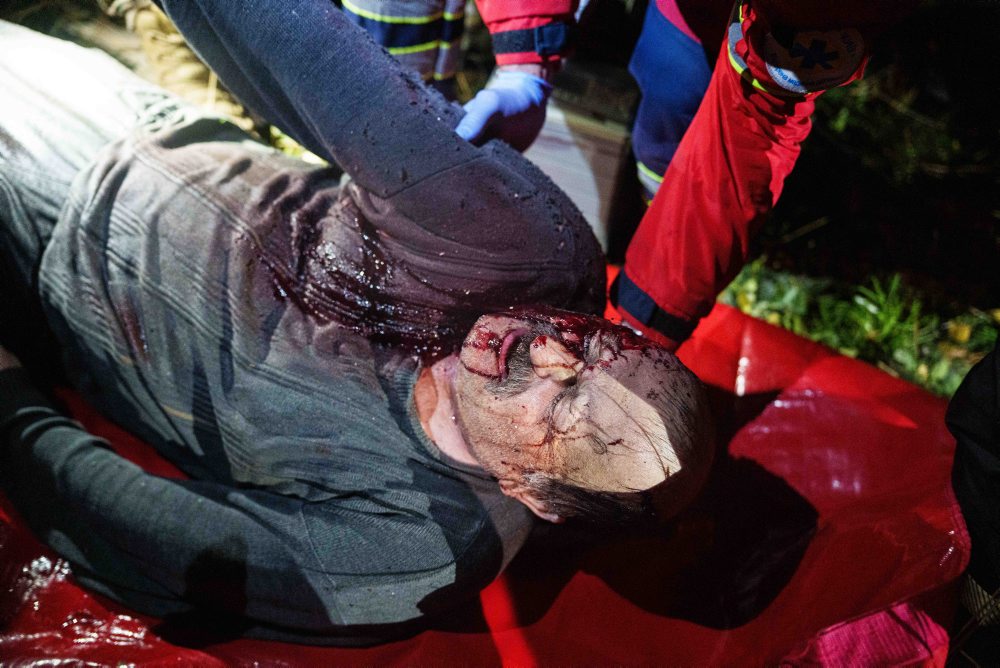 Dronový útok ruskej armády na Kyjev 