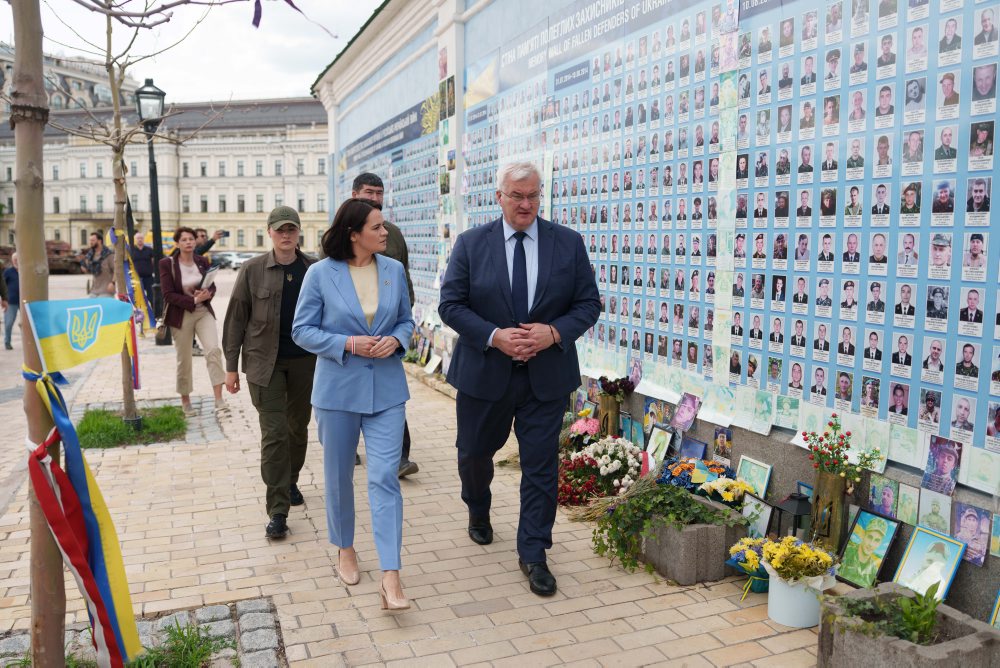 Cichanovská na Ukrajine 