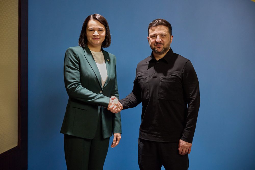 Cichanovská na Ukrajine