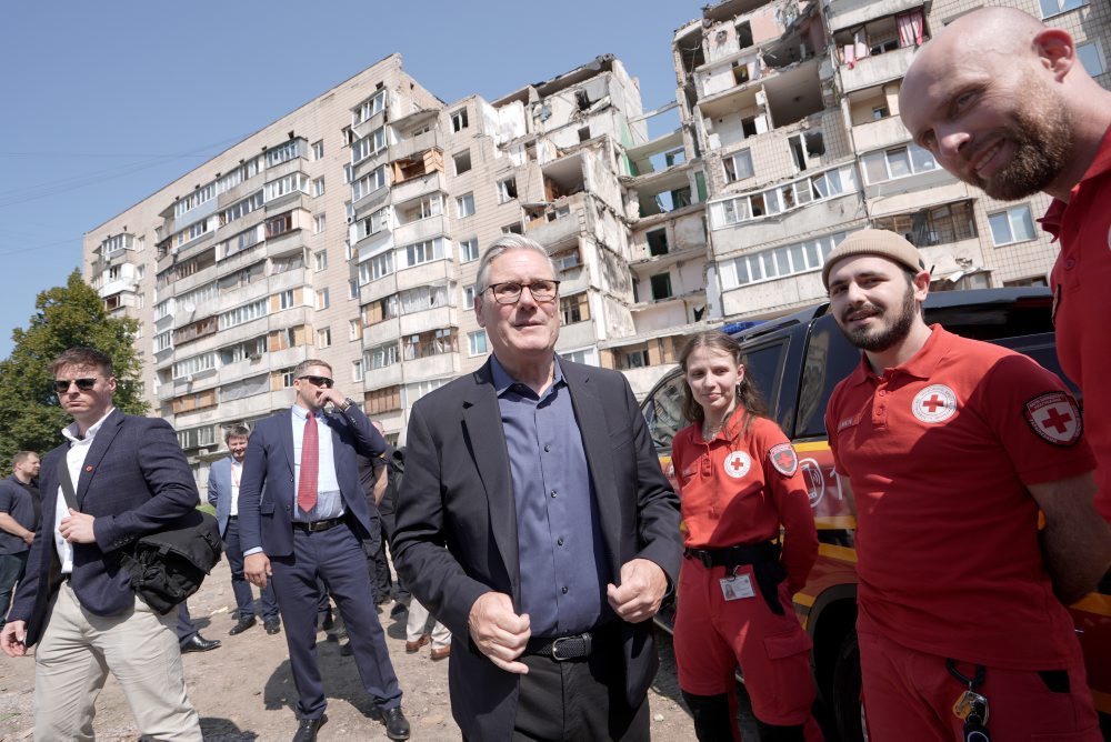 Britský premiér Keir Starmer na návšteve Kyjeva 