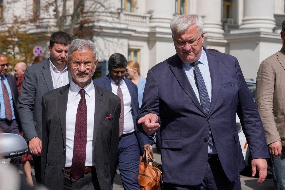 Stretnutie šéfov diplomacií Indie a Ukrajiny v Kyjeve 