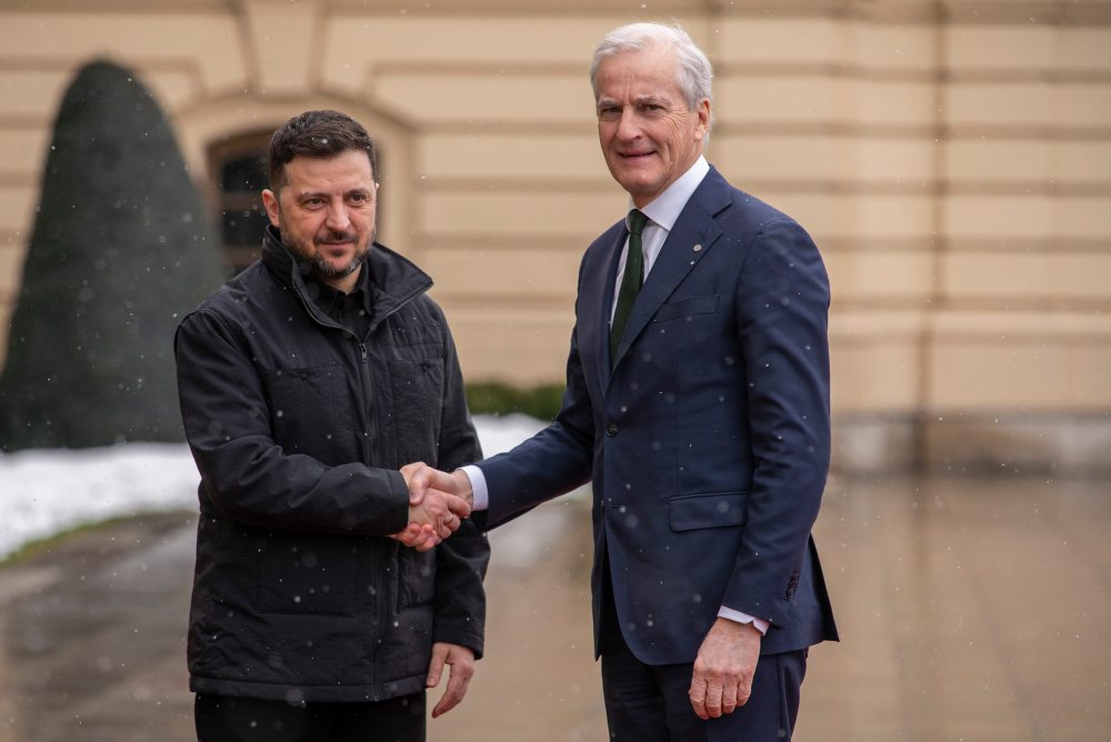 Nórsky premiér v Kyjeve 