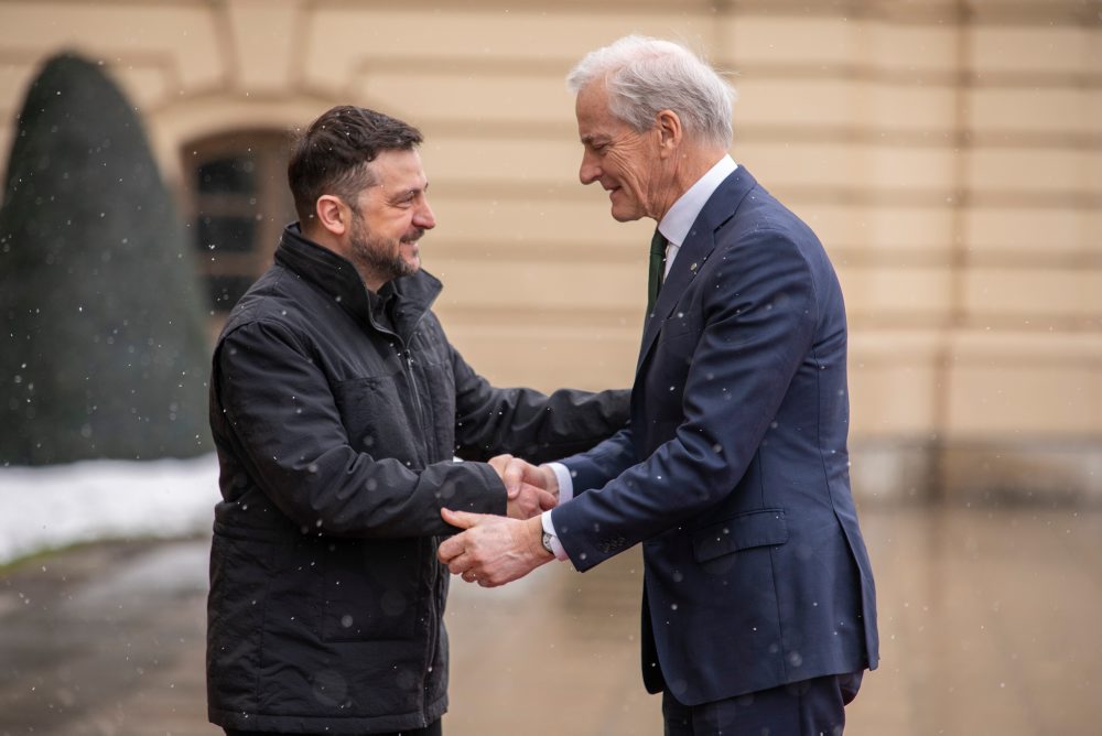 Nórsky premiér v Kyjeve 