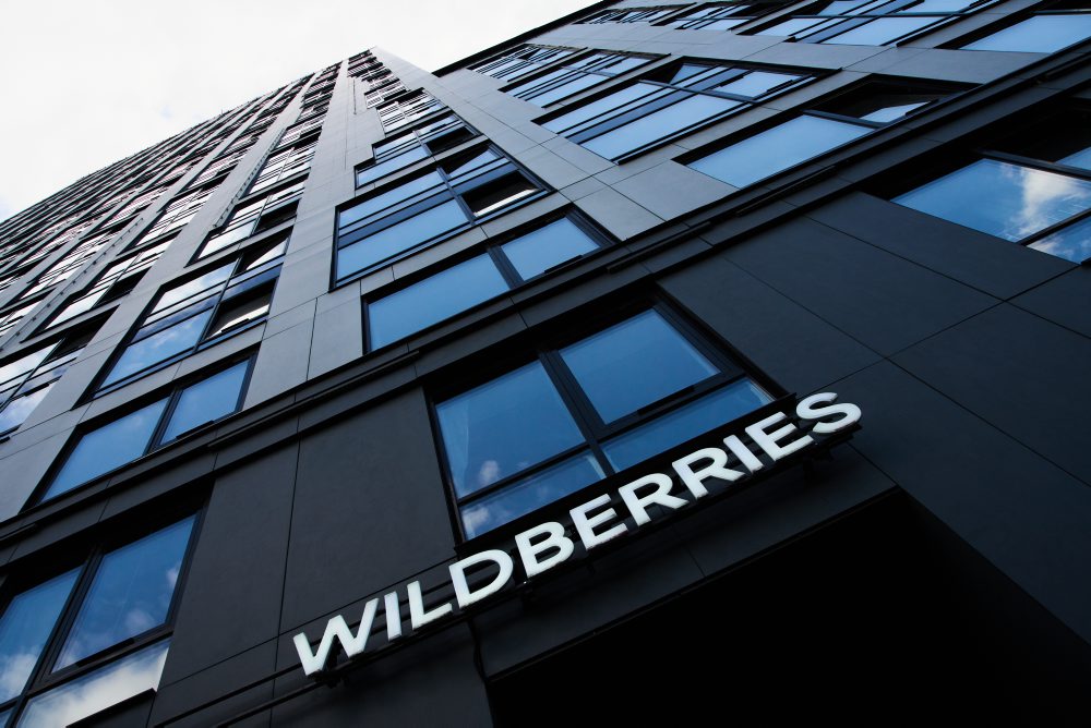 Pobočka najväčšieho ruského internetového predajcu Wildberries v Moskve 