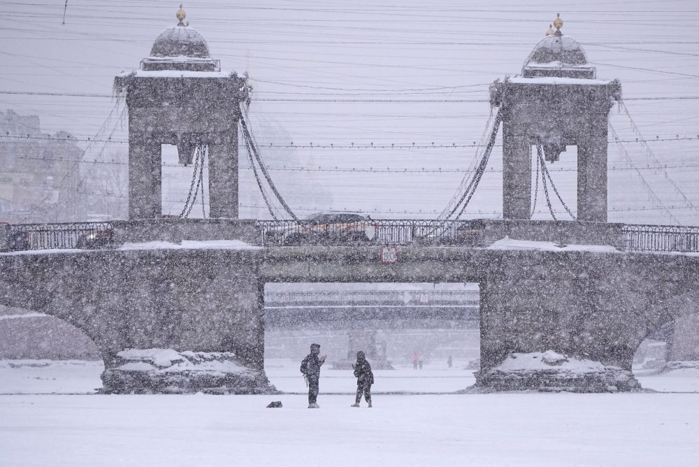 Sneženie v Petrohrade 