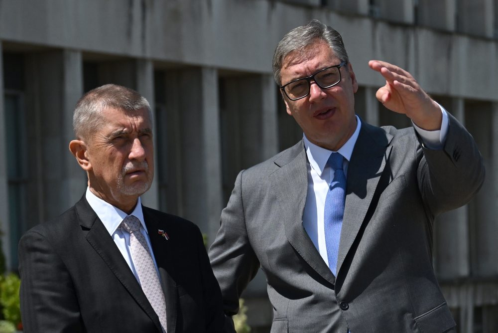 Babiš v Srbsku