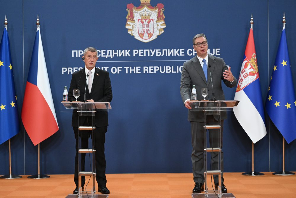 Babiš v Srbsku