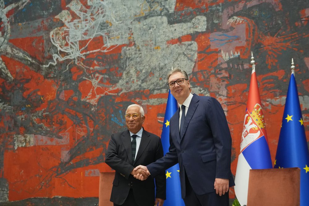 Predseda Európskej rady António Costa pricestoval na návštevu Srbska, stretol sa s prezidentom Vučičom