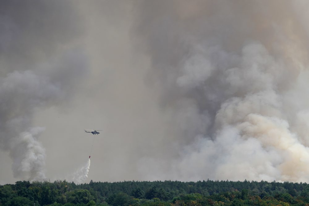Lesný požiar v Srbsku